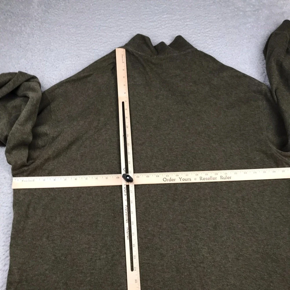 Polo Ralph Lauren Estate Rib 1/4 Zip Pullover Mens 3XB Big Olive Cotton Sweater